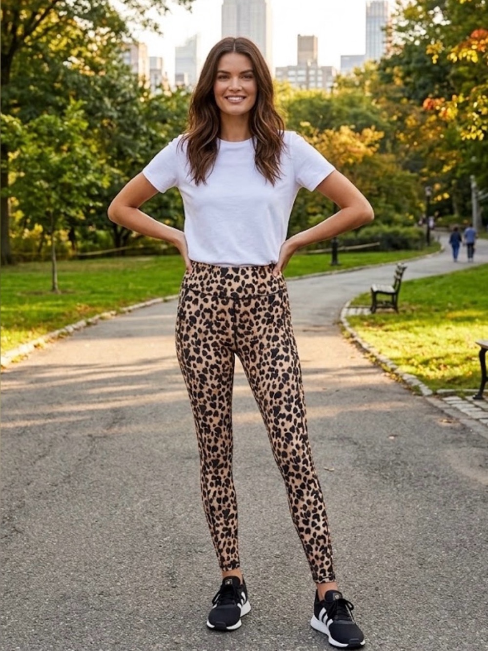 🦋Victoria’s Secret Leopard Print High-Rise Leggings Tan/brown/Black size 10 GUC